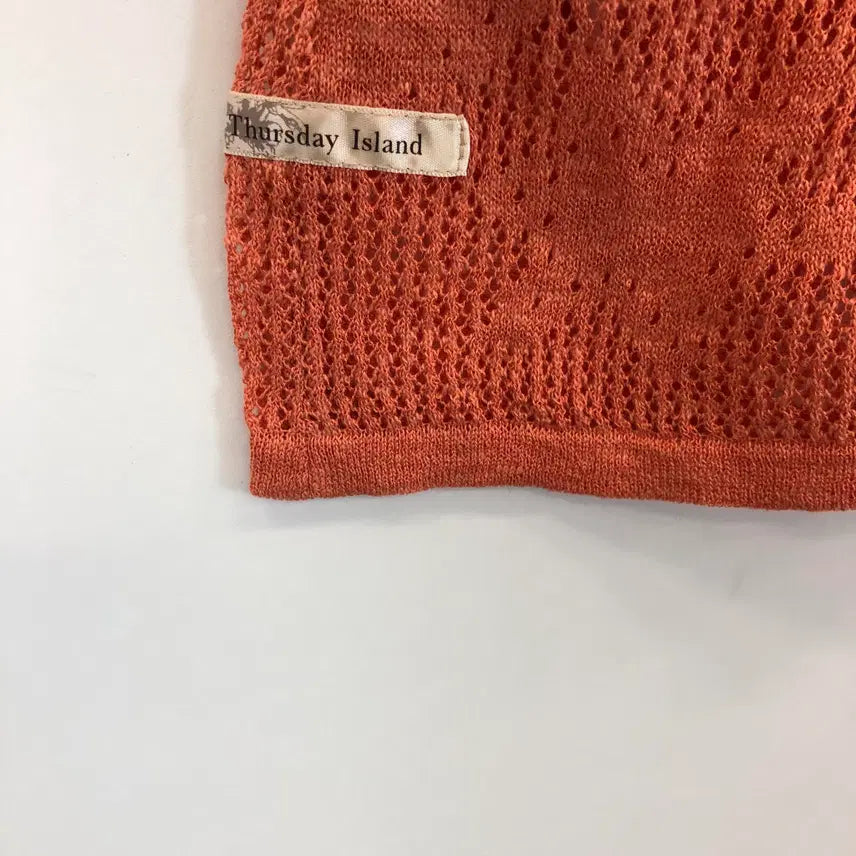 [BUNJANG] Thursday Island Linen Crochet Short Sleeve Top / 써스데이아일랜드 린넨 크로셰반팔 85