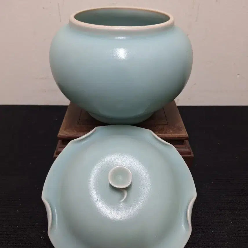 [BUNJANG] Antique Chinese Guan Ware Douqingyou Lidded Jar / 중국 도자기, 골동품, 관요 두청유,유개관