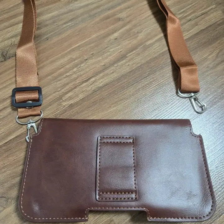 [BUNJANG] Leather Crossbody Waist Belt Wallet / 가죽 크로스백 허리 벨트 월렛 지갑