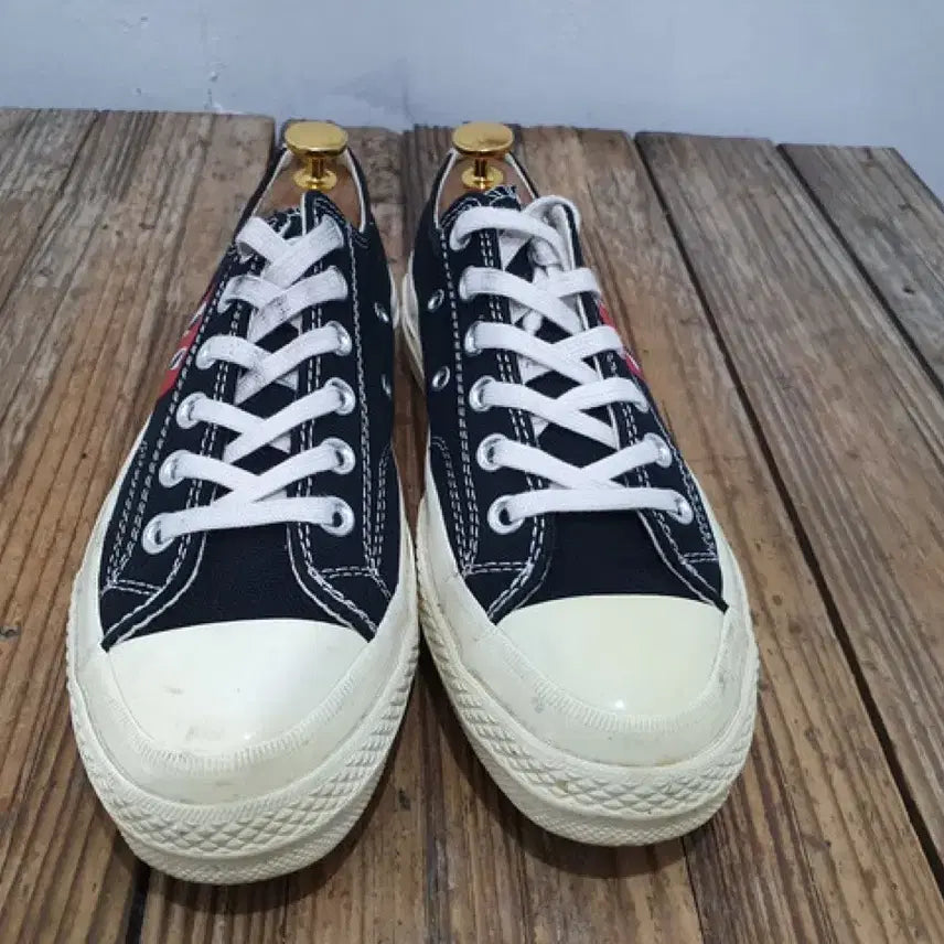 [SOLD OUT] 컨버스 꼼데가르송 로우 블랙 스니커즈 (230MM)