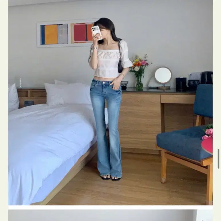 [BUNJANG] 여성 데님 부츠컷 청바지m / 여성 데님 부츠컷 청바지m
