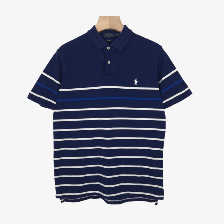 [SOLD OUT] [100-105] 폴로 랄프로렌 네이비 스트라이프 반팔 피케셔츠