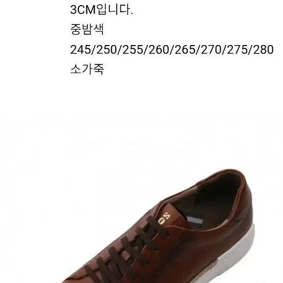 [BUNJANG] 소다 (SODA) 라인 포인트 스니커즈 275  (새신발 동일상태) / 소다 (SODA) 라인 포인트 스니커즈 275  (새신발 동일상태)