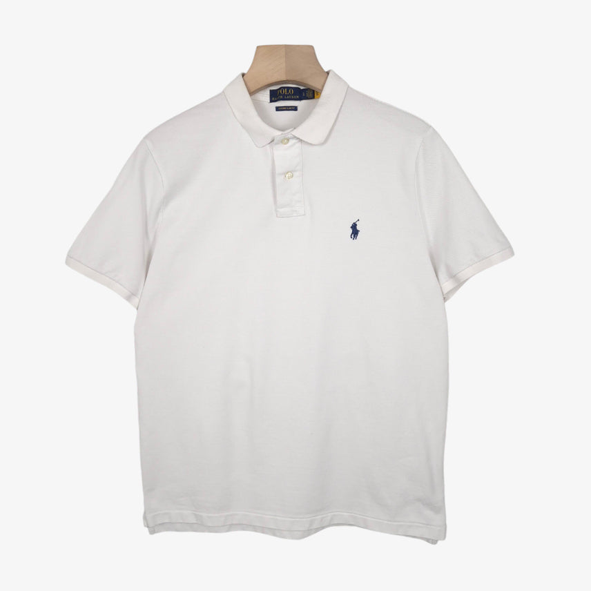 [SOLD OUT] [100] 폴로 랄프로렌 화이트 반팔 피케셔츠