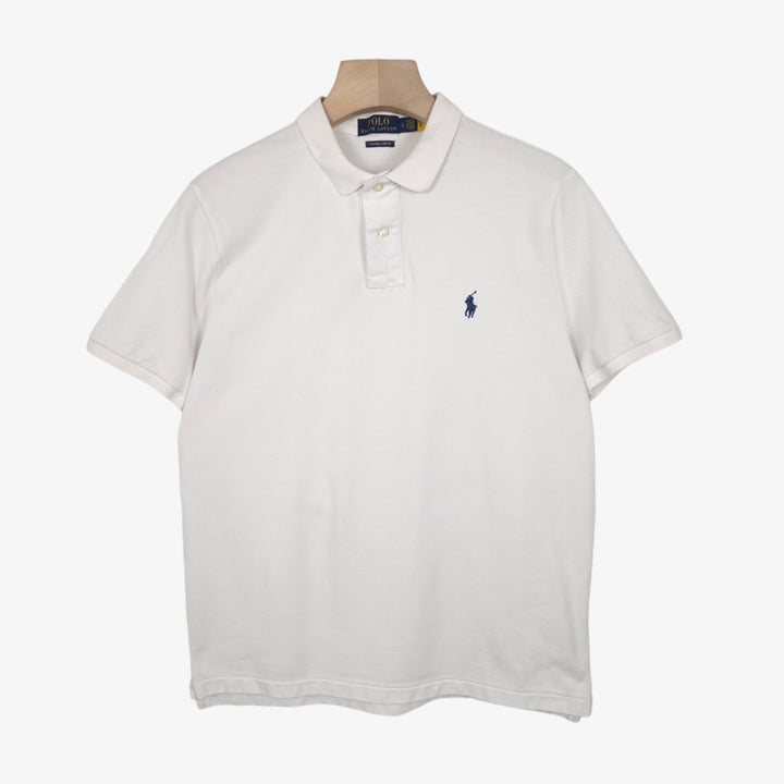 [SOLD OUT] [100] 폴로 랄프로렌 화이트 반팔 피케셔츠