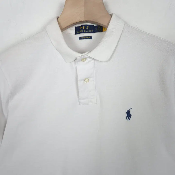 [SOLD OUT] [100] 폴로 랄프로렌 화이트 반팔 피케셔츠