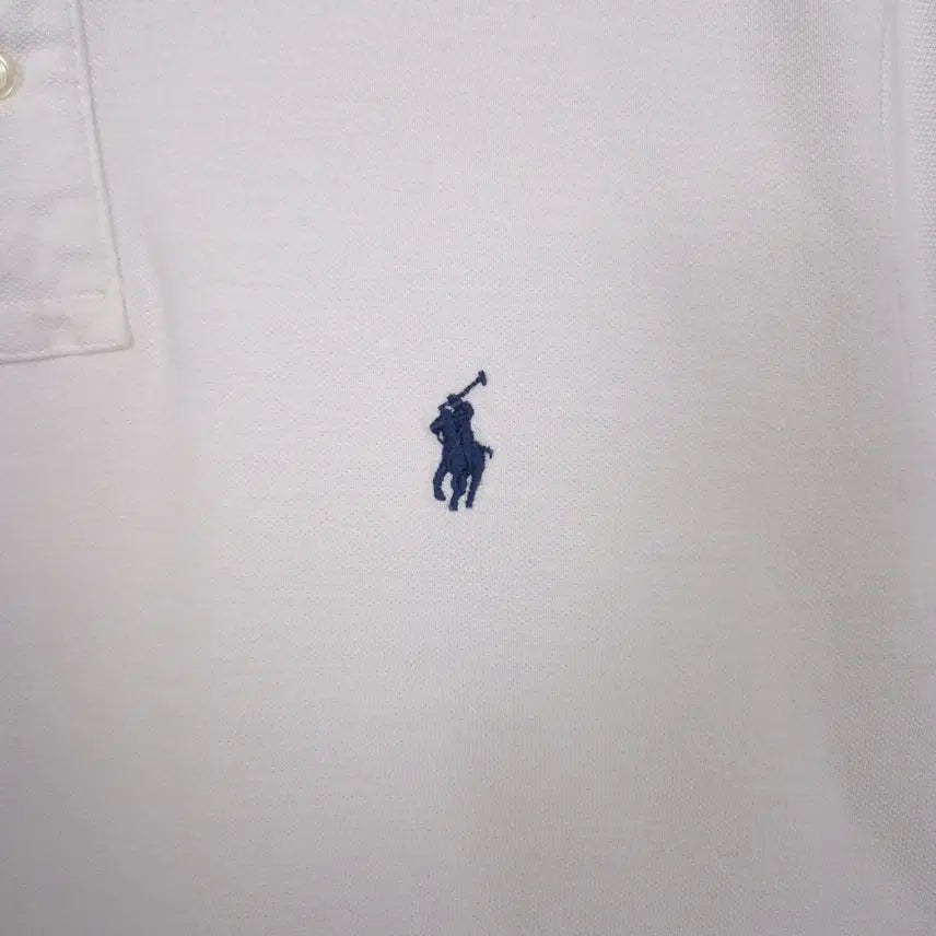 [SOLD OUT] [100] 폴로 랄프로렌 화이트 반팔 피케셔츠