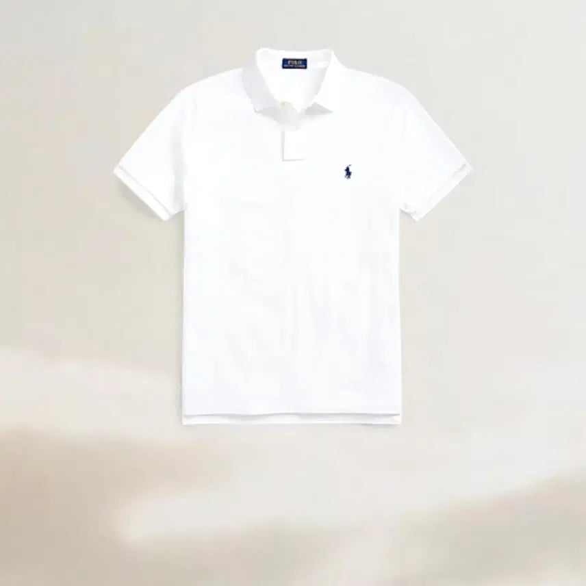 [SOLD OUT] [100] 폴로 랄프로렌 화이트 반팔 피케셔츠