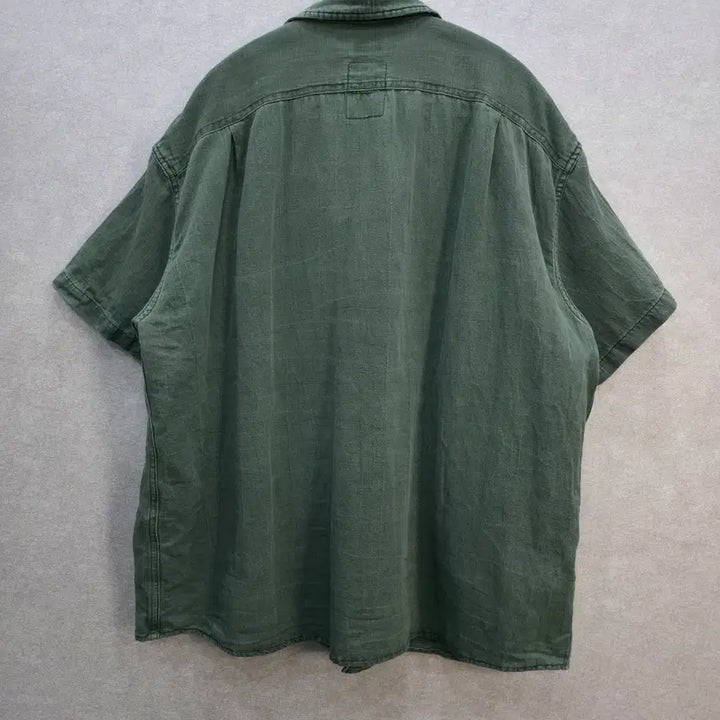 [SOLD OUT] BEHEAWER 빈티지 워싱 린넨 혼방 반팔 셔츠