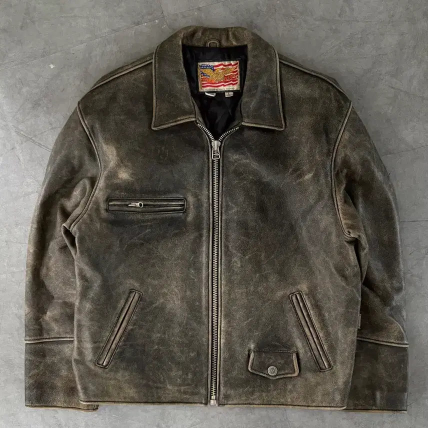 [SOLD OUT] Ameco 아메코 레더 자켓
