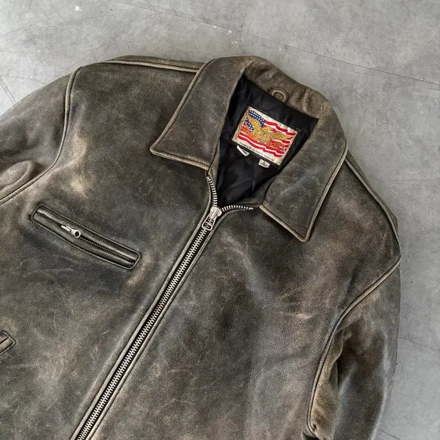 [SOLD OUT] Ameco 아메코 레더 자켓