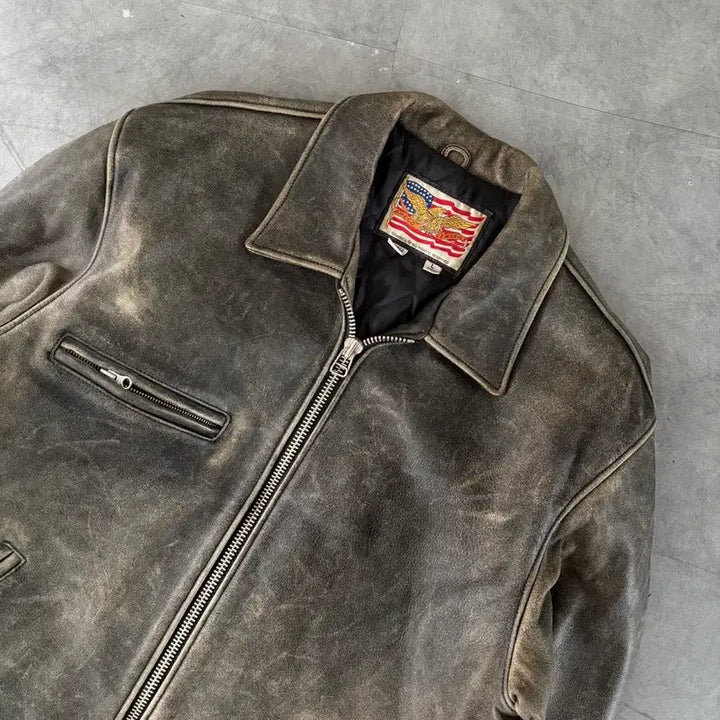 [SOLD OUT] Ameco 아메코 레더 자켓