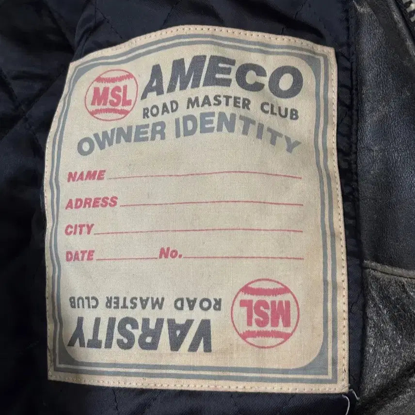 [SOLD OUT] Ameco 아메코 레더 자켓