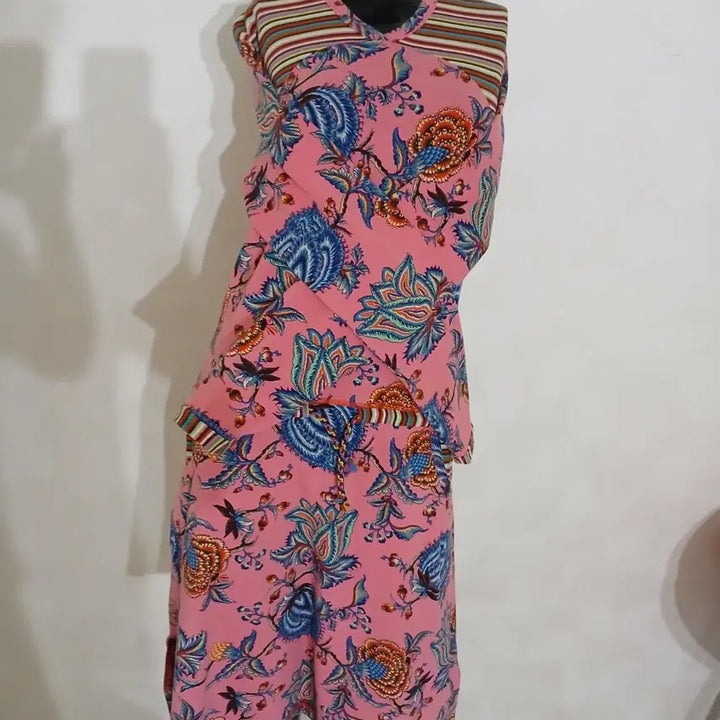 [SOLD OUT] 오일릴리 프린트 후드 원피스