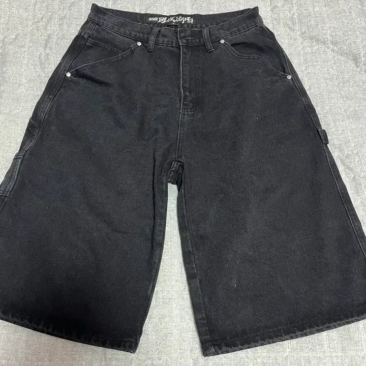 [SOLD OUT] 스웨이드 카펜더 데님 버뮤다팬츠 블랙S