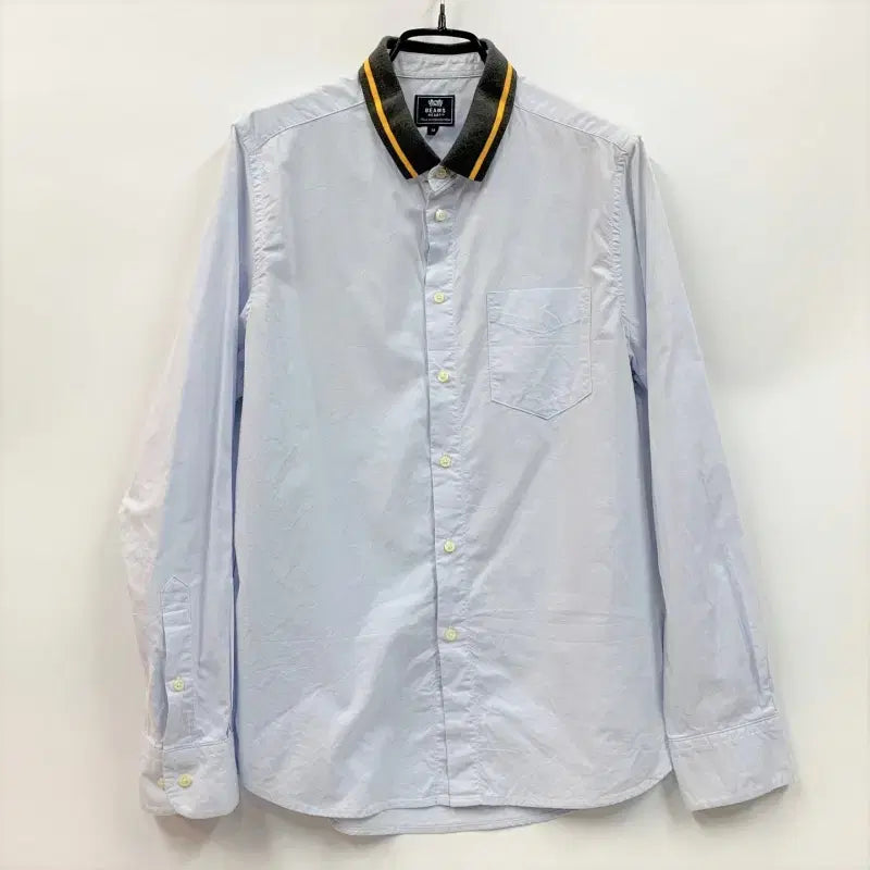 [BUNJANG] BEAMS HEART 빔스하트 시보리카라배색 셔츠 남방 C840 / BEAMS HEART 빔스하트 시보리카라배색 셔츠 남방 C840