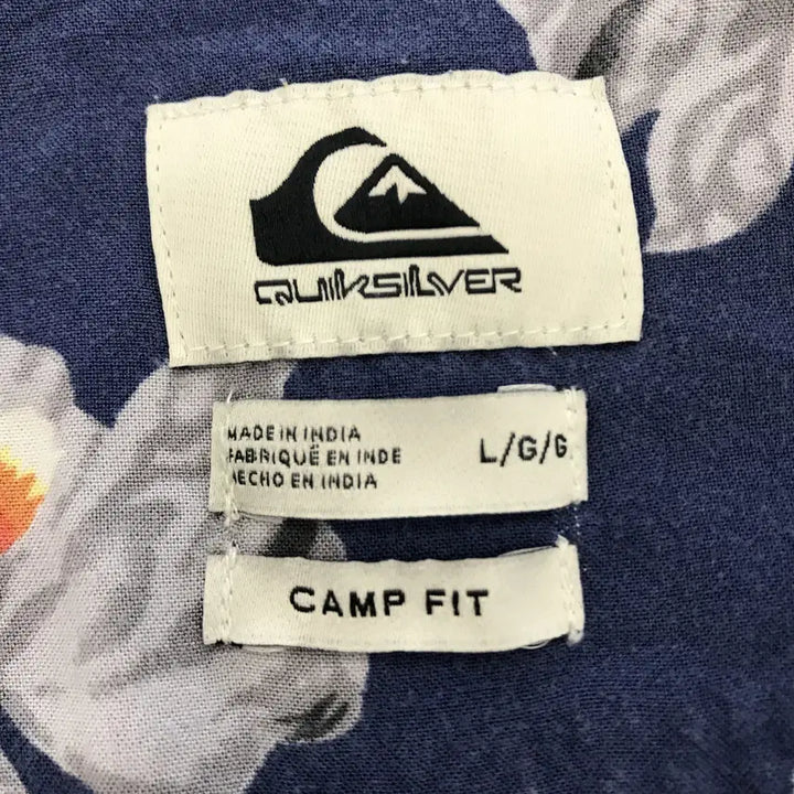 [BUNJANG] 퀵실버 QUIKSILVER 캠프핏 반팔셔츠 [ L] / 퀵실버 QUIKSILVER 캠프핏 반팔셔츠 [ L]