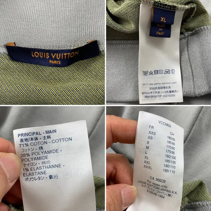 [BUNJANG] 19SS 루이비통 그래비티 자카드 하프집업 맨투맨 그레이 / 19SS 루이비통 그래비티 자카드 하프집업 맨투맨 그레이