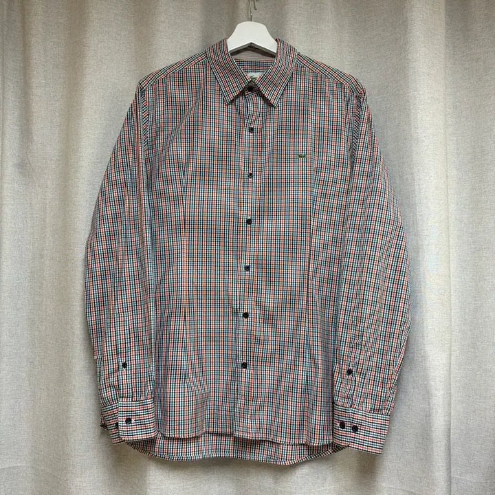 [BUNJANG] Lacoste Check Pattern Shirt (Size 42) / 라코스테 체크 패턴 셔츠 사이즈42 (100)