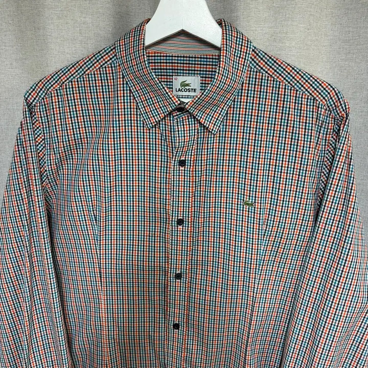 [BUNJANG] Lacoste Check Pattern Shirt (Size 42) / 라코스테 체크 패턴 셔츠 사이즈42 (100)
