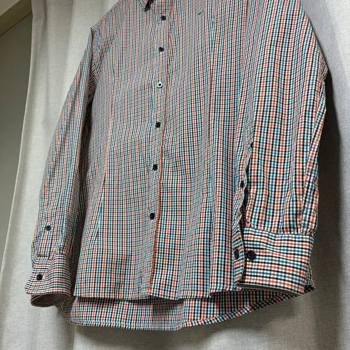 [BUNJANG] Lacoste Check Pattern Shirt (Size 42) / 라코스테 체크 패턴 셔츠 사이즈42 (100)