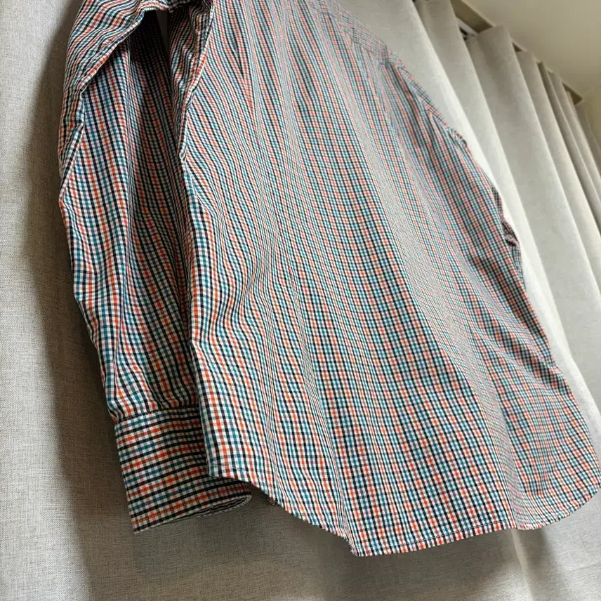 [BUNJANG] Lacoste Check Pattern Shirt (Size 42) / 라코스테 체크 패턴 셔츠 사이즈42 (100)