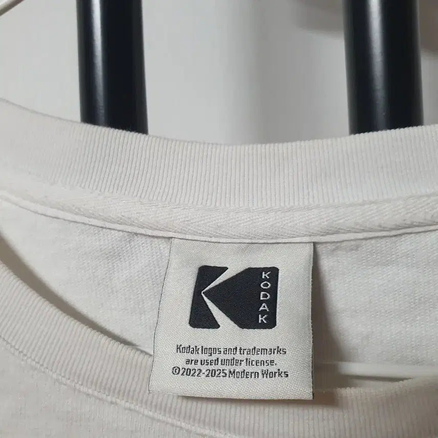 [BUNJANG] Kodak Crop T-shirt White / 코닥 크롭 반팔티 화이트 여성55~77