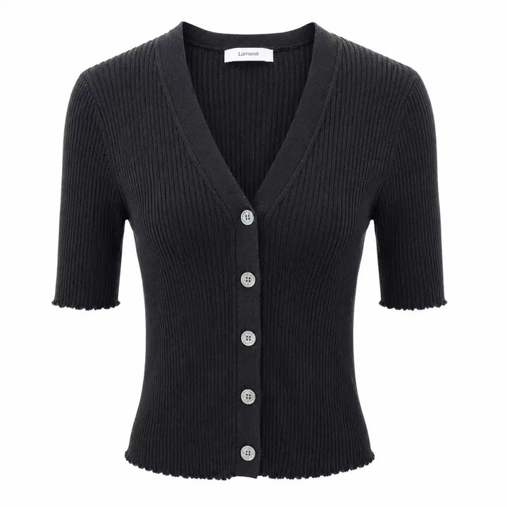 [BUNJANG] Lamerei V-Neck Cardigan Black / Lamerei 브이넥 가디건 블랙 Free