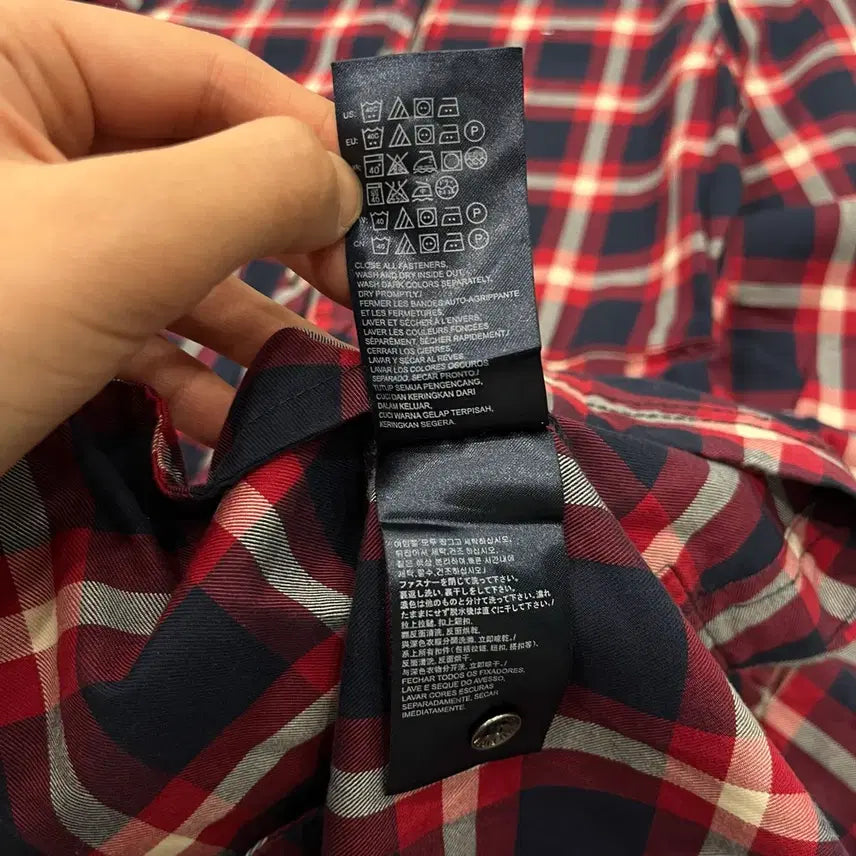 [BUNJANG] Tommy Hilfiger Checkered Shirt Dress / M 타미힐피거 체크 셔츠 원피스
