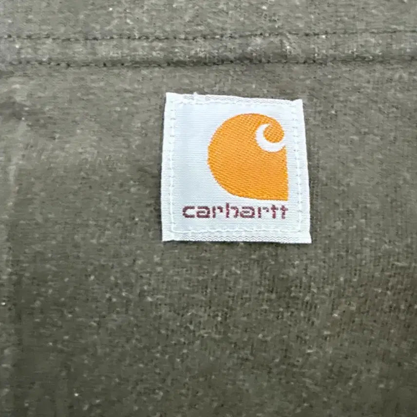 [BUNJANG] Carhartt Vintage 4XL Khaki Half Sleeve T-shirt / 칼하트 빈티지 4XL 카키색 반필티