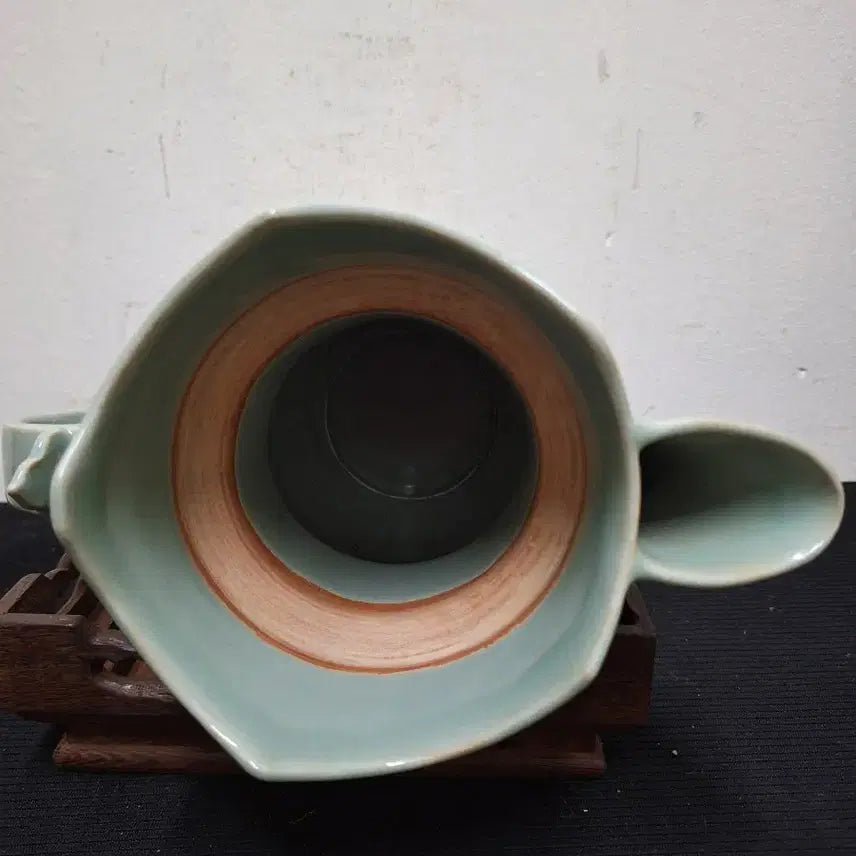 [BUNJANG] Chinese Celadon Porcelain Engraved Floral Motif Ewer / 중국 도자기, 골동품, 청자음각화문집호