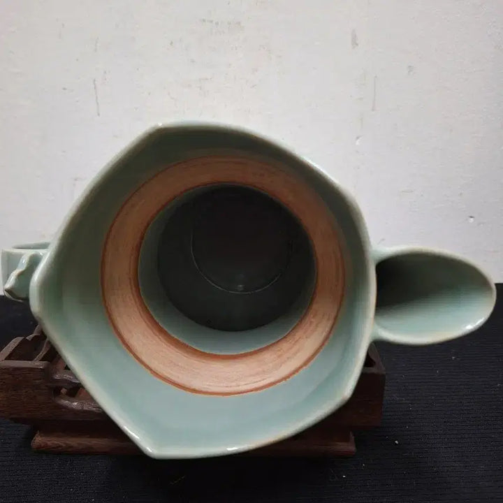 [BUNJANG] Chinese Celadon Porcelain Engraved Floral Motif Ewer / 중국 도자기, 골동품, 청자음각화문집호
