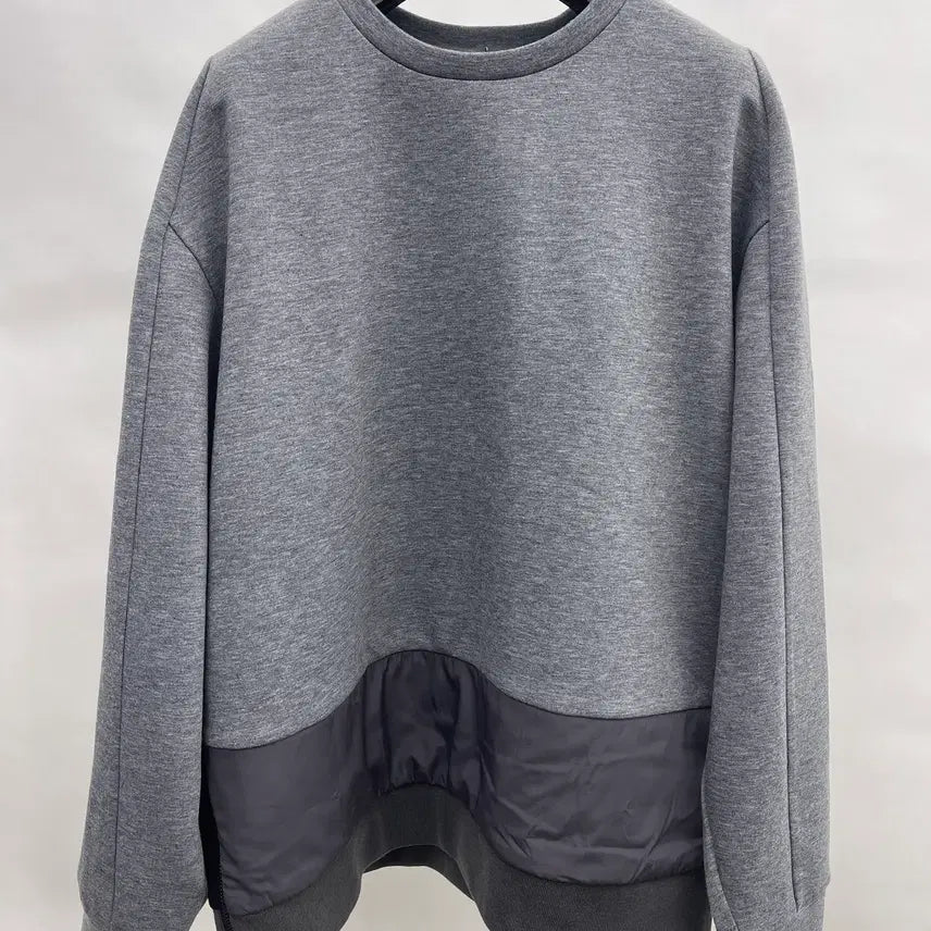 [BUNJANG] System Homme Mixed Material Long Sleeve Sweatshirt / 시스템옴므 소재 믹스 긴팔 맨투맨