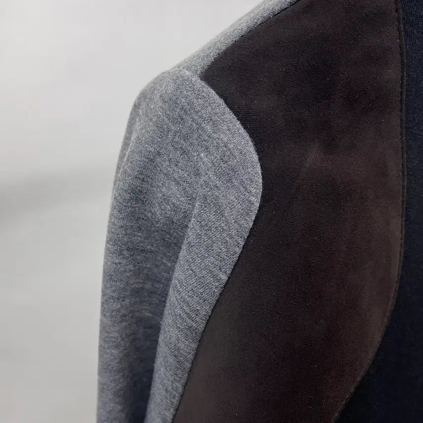 [BUNJANG] System Homme Mixed Material Long Sleeve Sweatshirt / 시스템옴므 소재 믹스 긴팔 맨투맨