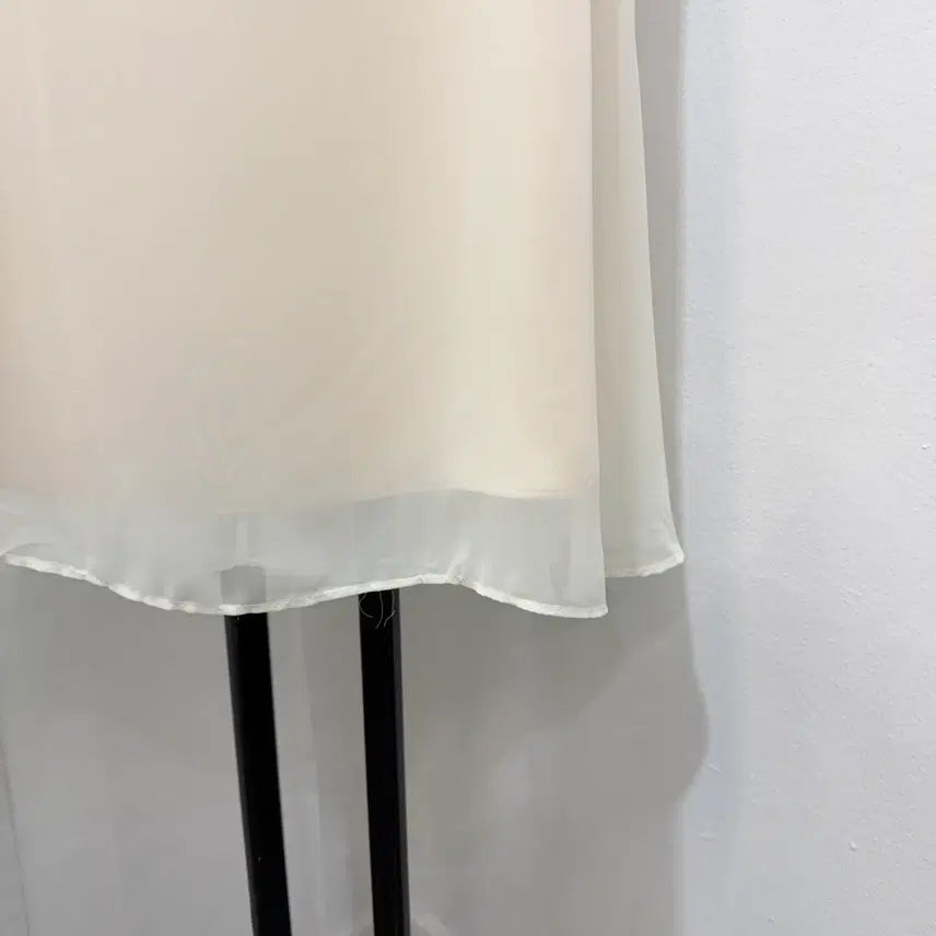 [SOLD OUT] (M)아이보리 쉬폰 롱치마 롱스커트 4460
