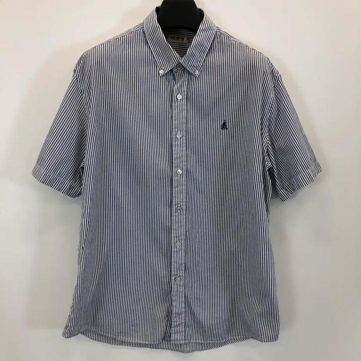 [SOLD OUT] 빈폴 자수로고 스트라이프 반팔셔츠 110