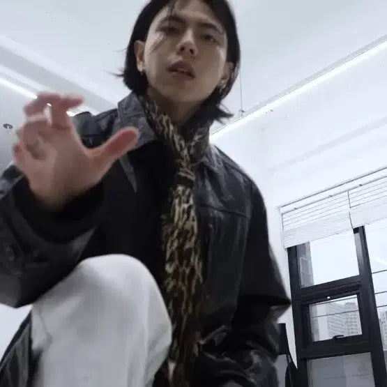 [BUNJANG] No-Manual Leather Car Coat / 노메뉴얼 레더 가죽 카코트