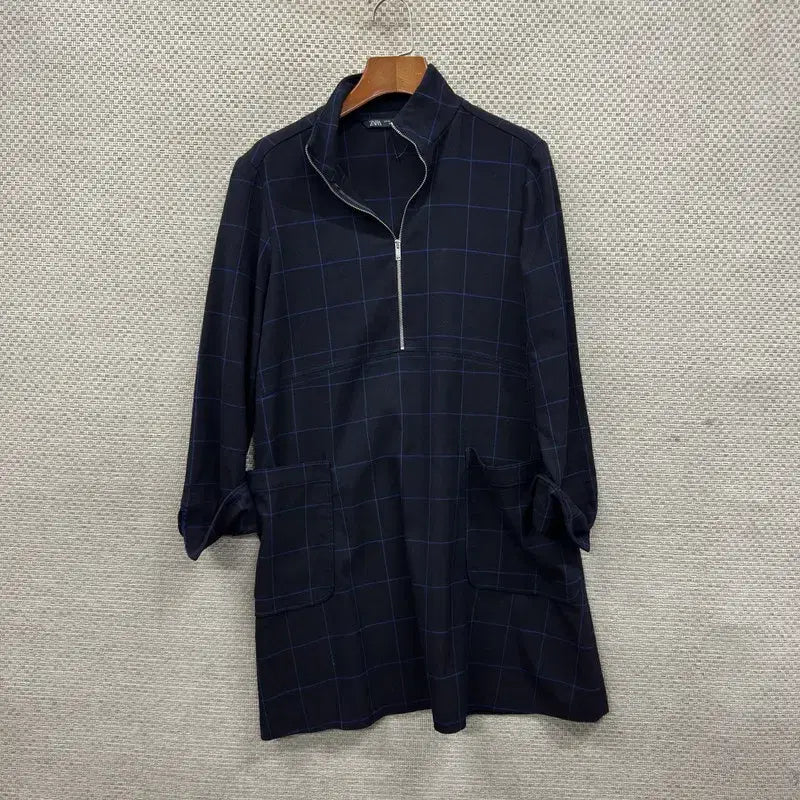 [BUNJANG] 자라 ZARA 반집업 긴팔 원피스 XS D00071 / 자라 ZARA 반집업 긴팔 원피스 XS D00071