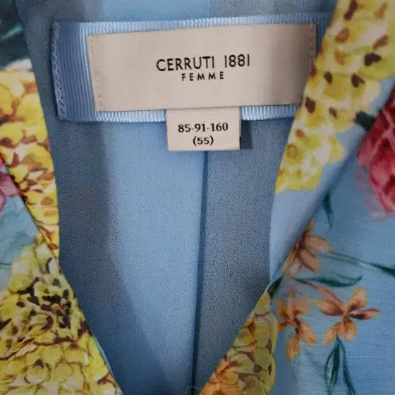[BUNJANG] CERRUTI 플라워 패턴 랩스타일 롱 원피스 / CERRUTI 플라워 패턴 랩스타일 롱 원피스