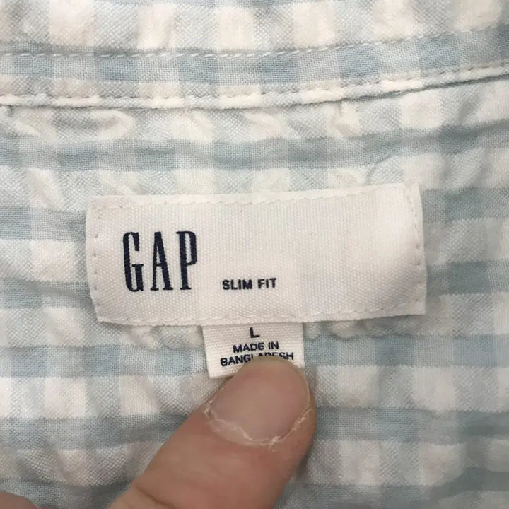 [BUNJANG] GAP 갭 시어서커 반팔셔츠 [L] / GAP 갭 시어서커 반팔셔츠 [L]