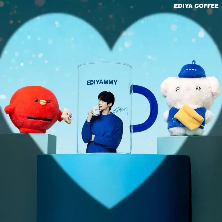 [BUNJANG] Byeon Woo-seok Ediya Glass Cup / 변우석 이디야 유리컵