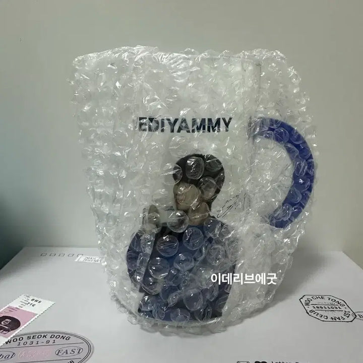 [BUNJANG] Byeon Woo-seok Ediya Glass Cup / 변우석 이디야 유리컵