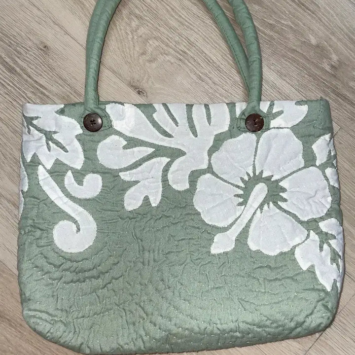 [BUNJANG] Mint Embroidered Bag / 민트자수가방