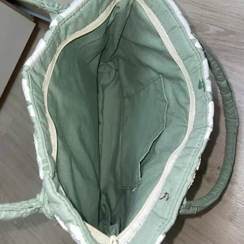 [BUNJANG] Mint Embroidered Bag / 민트자수가방