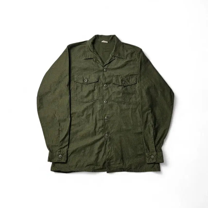 [SOLD OUT] 1960s OG107 백사틴 셔츠 오리지널 16 1/2