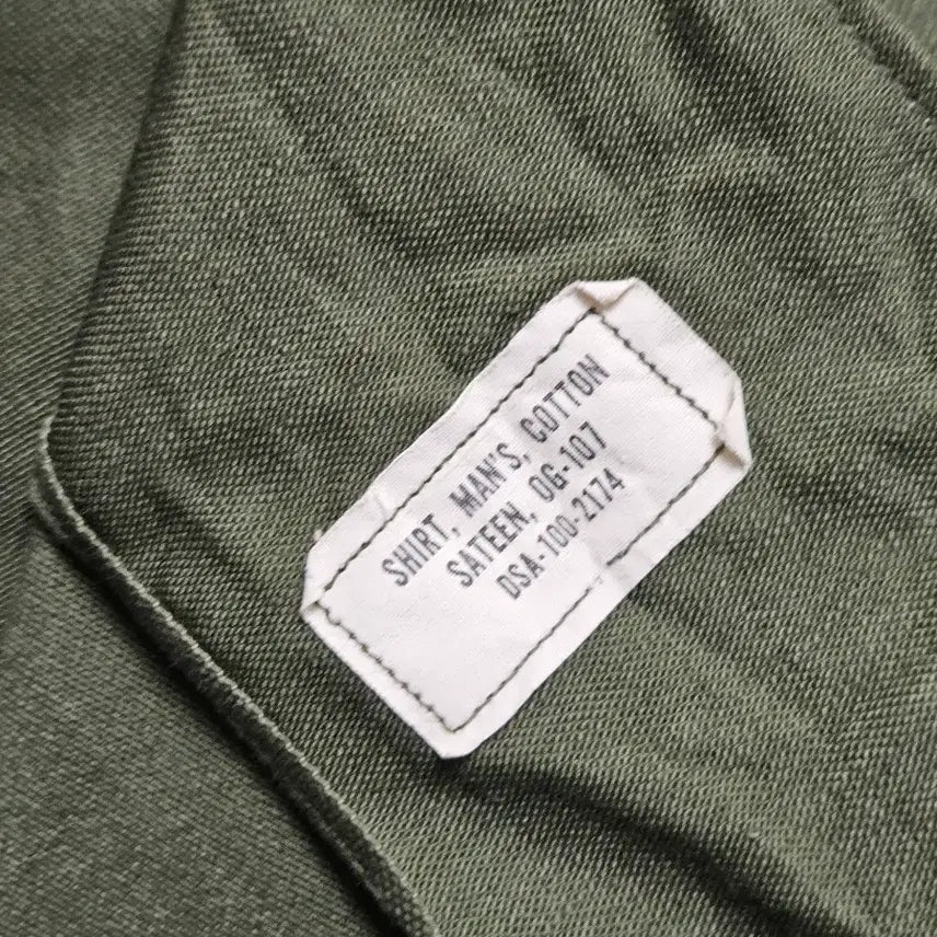 [SOLD OUT] 1960s OG107 백사틴 셔츠 오리지널 16 1/2
