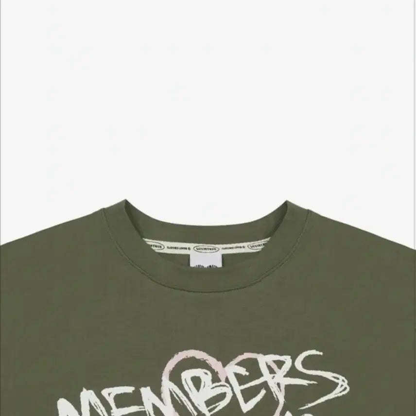 [SOLD OUT] 러브이즈트우 카키색 프린팅 반팔