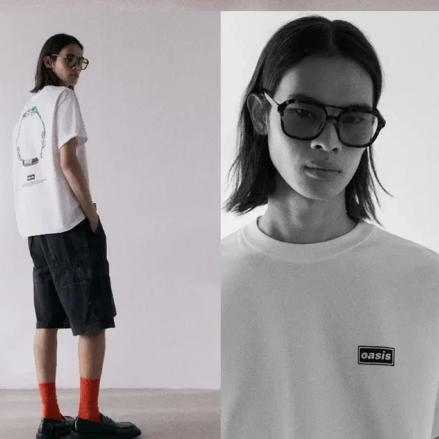 [BUNJANG] 미개봉신품) 오아시스 x h&amp;m 루즈핏 티셔츠 L / 미개봉신품) 오아시스 x h&amp;m 루즈핏 티셔츠 L