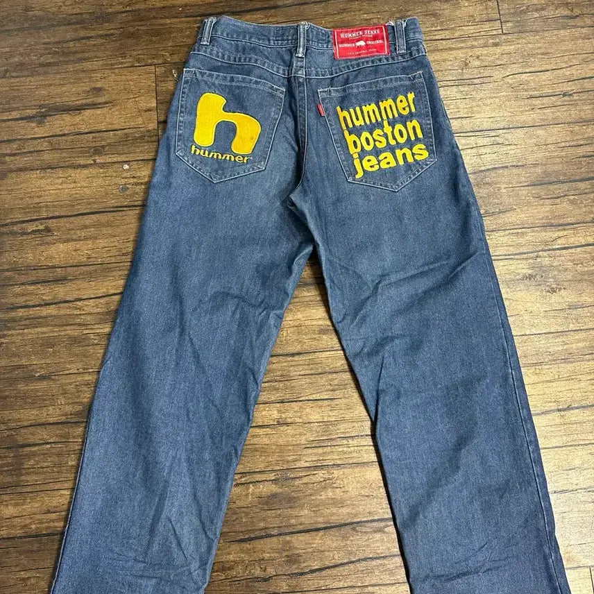 [BUNJANG] HUMMER BOSTON JEANS 허머보스턴 레터링 Y2K 청바지 30 / HUMMER BOSTON JEANS 허머보스턴 레터링 Y2K 청바지 30