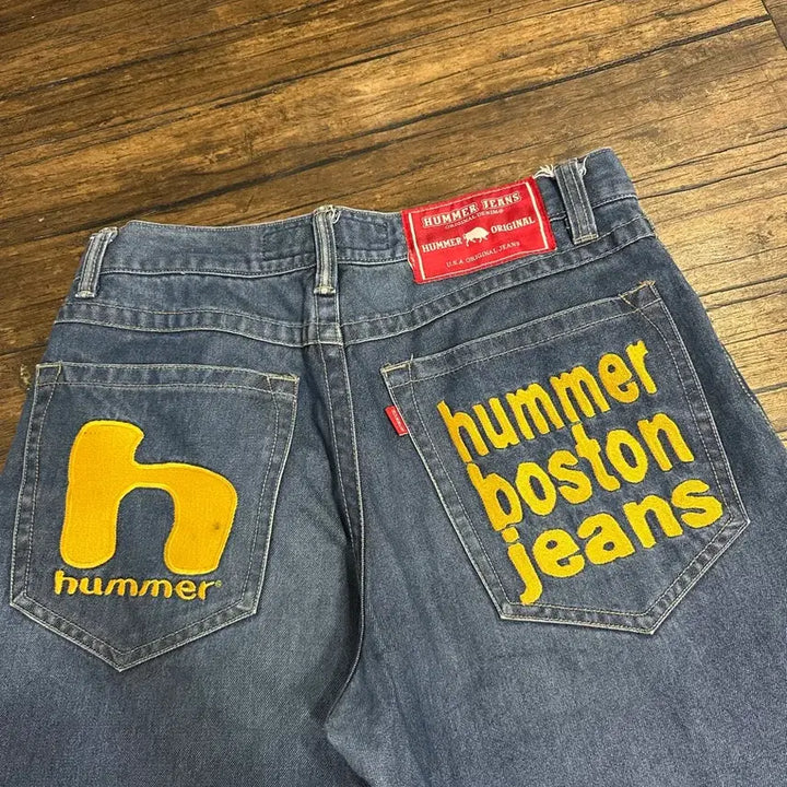 [BUNJANG] HUMMER BOSTON JEANS 허머보스턴 레터링 Y2K 청바지 30 / HUMMER BOSTON JEANS 허머보스턴 레터링 Y2K 청바지 30